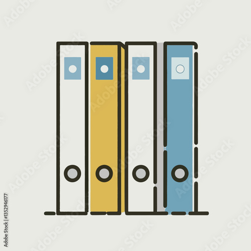 Vector illustration of a simple binder.