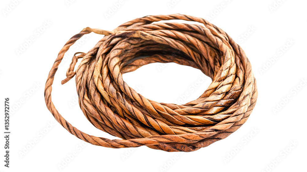 Intricate Woven Rope Coil Natural Brown Tones Rustic Texture Intricate Woven Rope Coil Natural Brown Tones Rustic Texture
