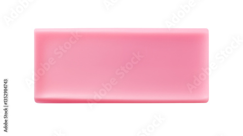 A simple rectangle with a pink gradient fill on a black background with soft lightingisolated on transparent background