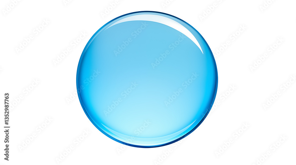 A single light blue sphere with a glossy surface isolated against a black backgroundisolated on transparent background A single light blue sphere with a glossy surface isolated against a black backgroundisolated on transparent background