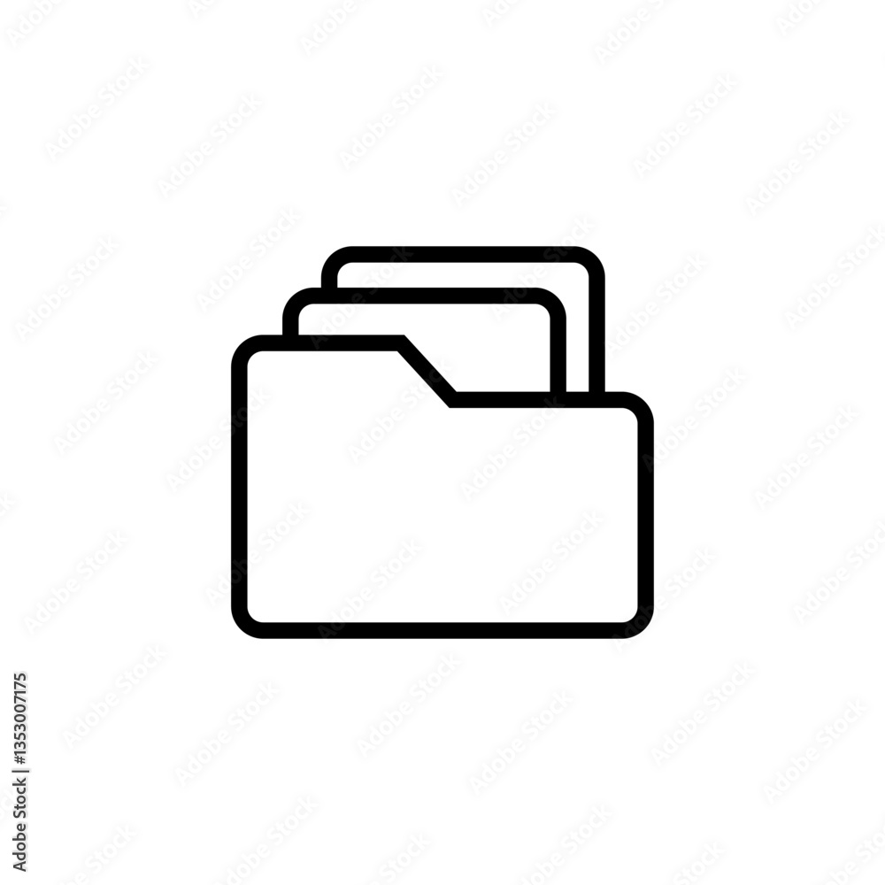 Folder icon logo design. folder sign and symbol Folder icon logo design. folder sign and symbol