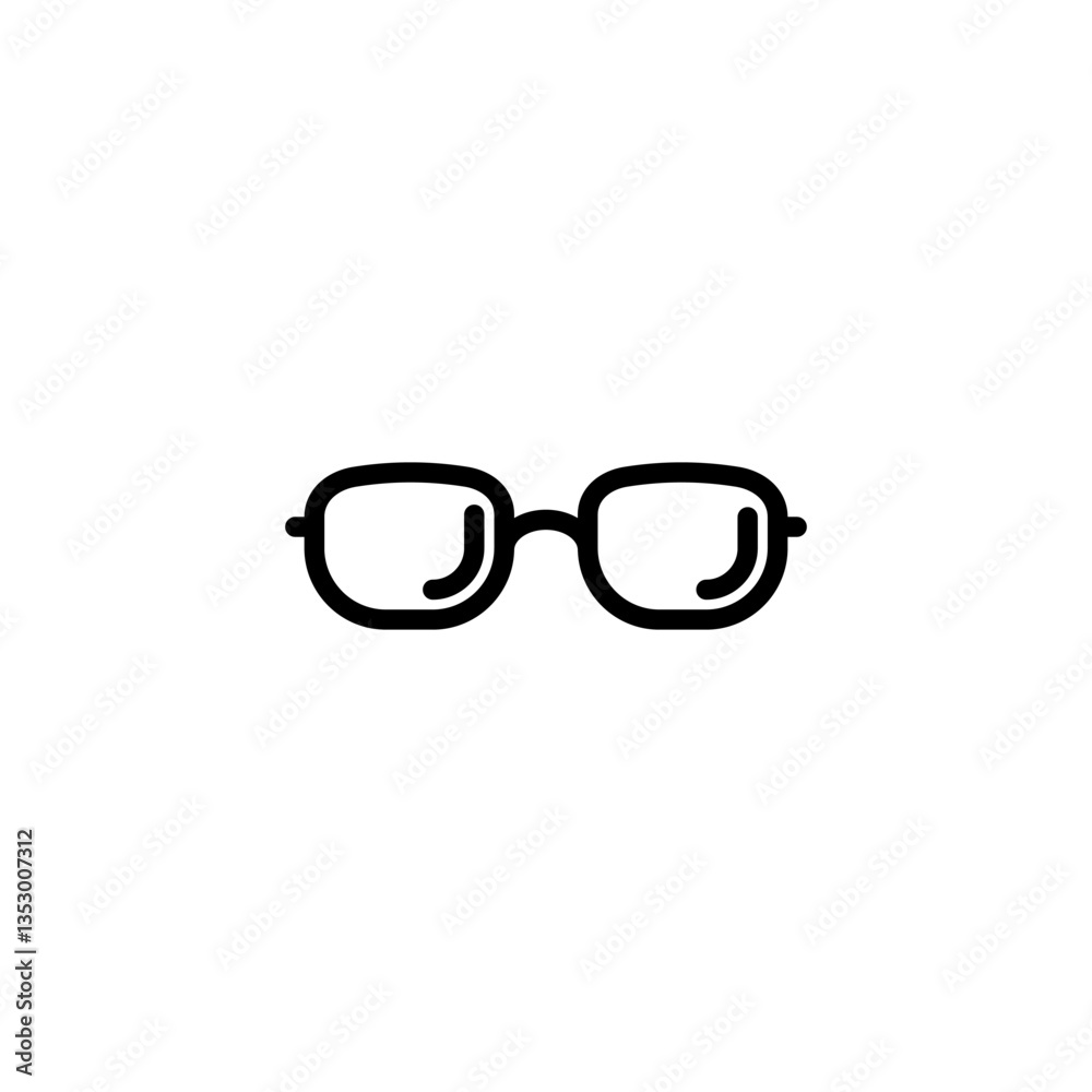 Fototapeta premium Glasses icon logo design. Glasses sign and symbol