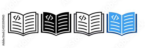 Metadata Icon Set Multiple Style Collection