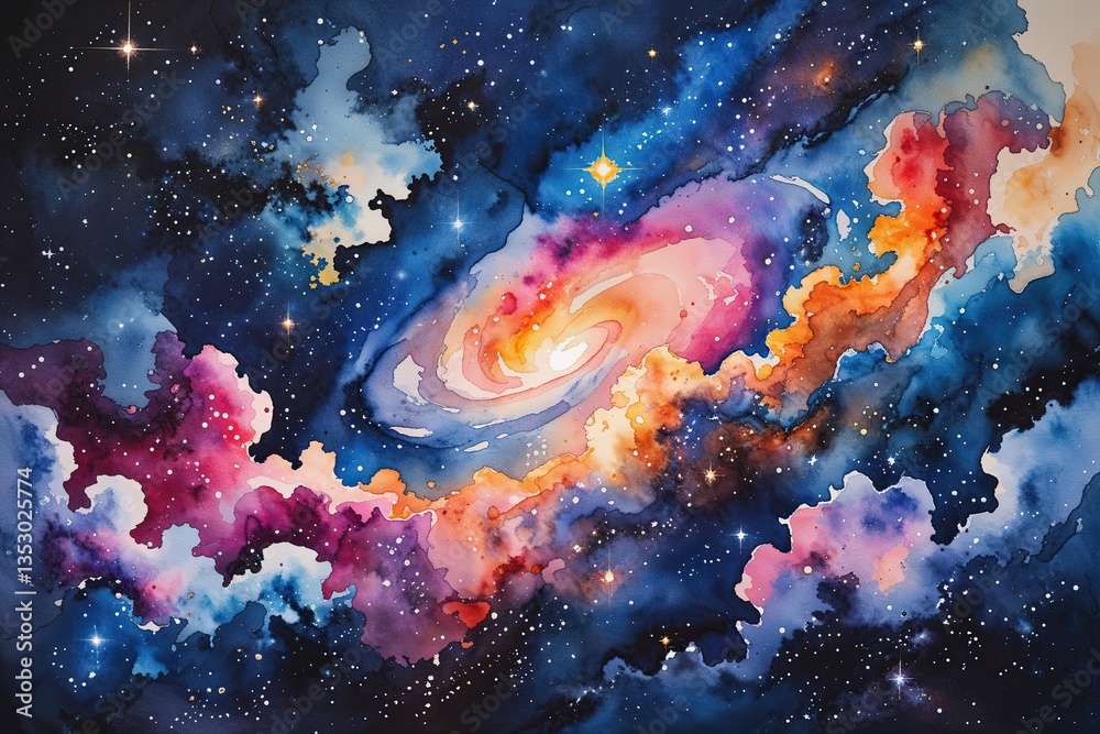 Watercolor Galaxy Art Ideas Inspiring Infinity Dreams and Cosmic Beauty Watercolor Galaxy Art Ideas Inspiring Infinity Dreams and Cosmic Beauty