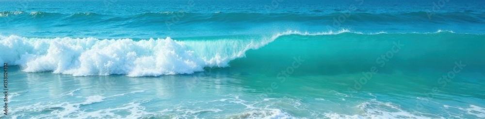 Ocean waves with foam on turquoise blue water, calm and serene , ocean waves, ocean texture Ocean waves with foam on turquoise blue water, calm and serene , ocean waves, ocean texture