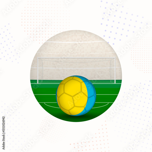 Palau Flag Football Image for Sports Promotions, Palau Soccer Ball Ready for Kickoff.