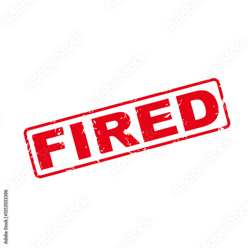 Fired Stamp Vector