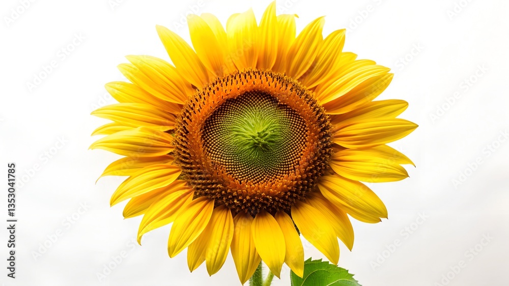 Obraz premium sunflower on a green background