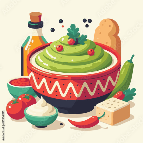 food, eggplant, cuisine, arabic, traditional, appetizer, vegetarian, dip, hummus, babaganoush, turkish, lebanese, vegetable, mediterranean, ganoush, parsley, healthy, snack, arabian, greek, baba, back