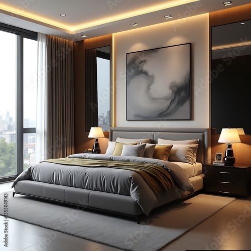 Luxurious and Elegant Bedroom photo
