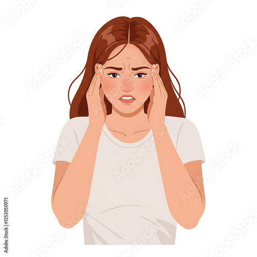 woman with headache