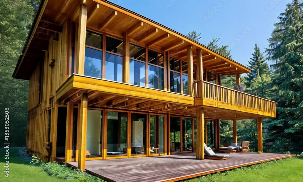 Stunning Wooden House nestled in the Forest Stunning Wooden House nestled in the Forest