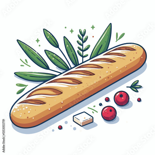 baguette, food, bread, bakery, breakfast, french, bun, meal, fresh, pastry, loaf, wheat, healthy, crust, tasty, nutrition, brown, isolated, flour, bake, organic, background, traditional, delicious, ce