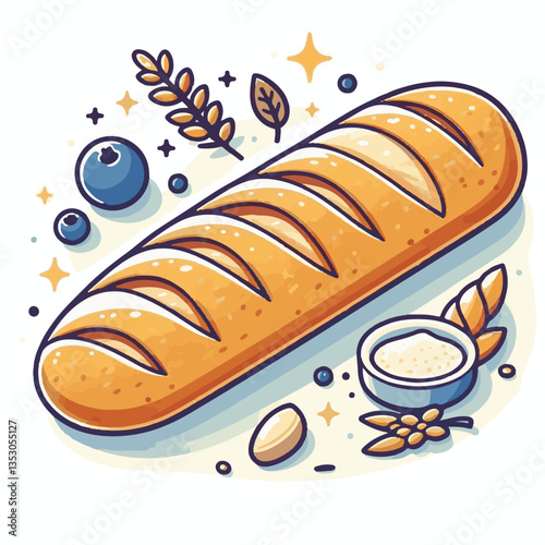 baguette, food, bread, bakery, breakfast, french, bun, meal, fresh, pastry, loaf, wheat, healthy, crust, tasty, nutrition, brown, isolated, flour, bake, organic, background, traditional, delicious, ce