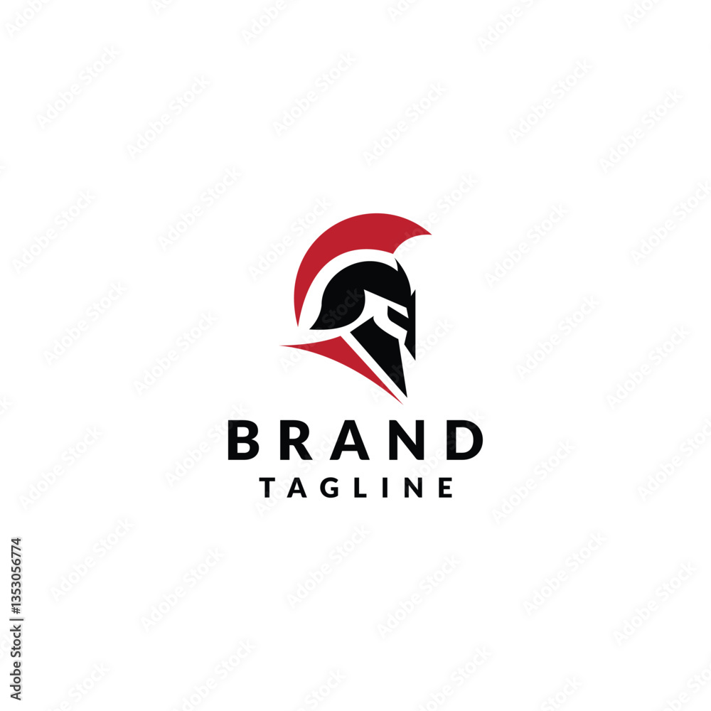 Fototapeta premium spartan logo icon vector illustration