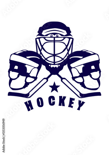 logo casque hockey glace sport club