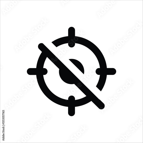 An icon indicating restriction, prohibition, or access denial for specific targets.