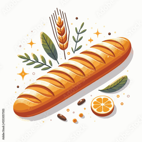 baguette, food, bread, bakery, breakfast, french, bun, meal, fresh, pastry, loaf, wheat, healthy, crust, tasty, nutrition, brown, isolated, flour, bake, organic, background, traditional, delicious, ce