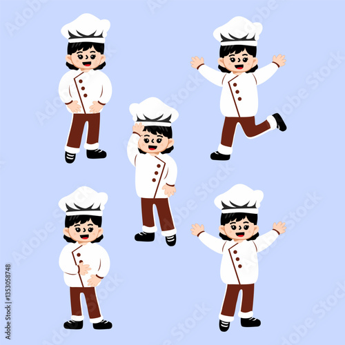 Illustration Kids Cute Wear Costume Profession