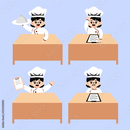 Illustration Kids Cute Wear Costume Profession