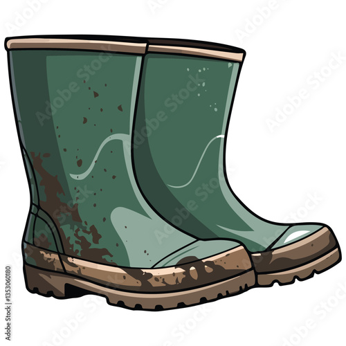 Waterproof boots for gardening and fishing��