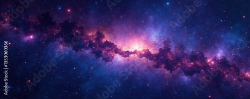 Celestial background of stars and galaxies in the vast outer space, cosmos, celestial, stars