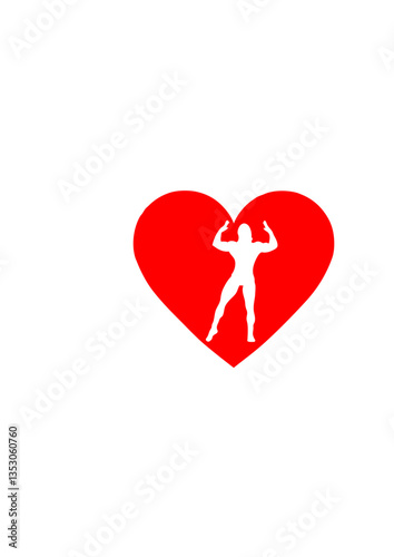 love coeur fitness bodybuilding femme