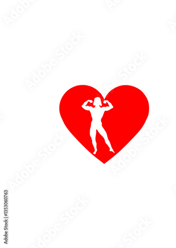 love coeur fitness bodybuilding femme
