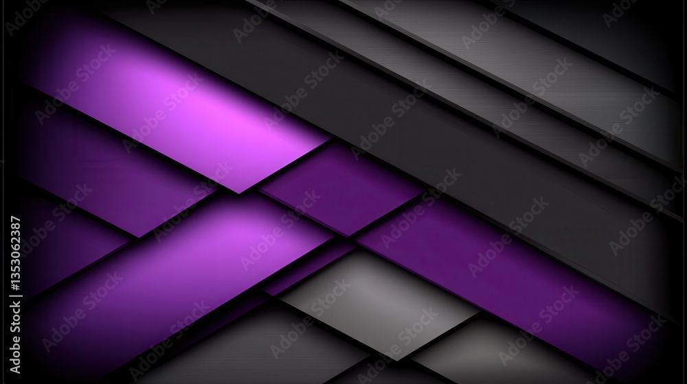 Fototapeta premium Abstract Purple Gray Geometric Design Background.