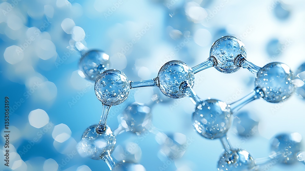 Abstract molecular structure; science, technology, and research concept. Abstract molecular structure; science, technology, and research concept.