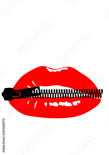 fermeture bouche cousue levre