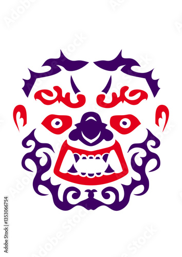 masque maori dessin tribal tattoo ethnique
