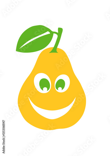  poire fruit smiley