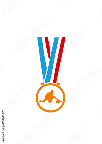champion medaille sport curling