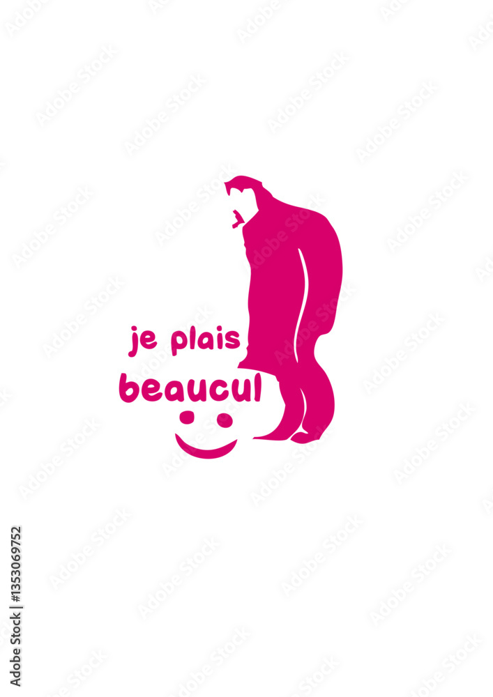 Obraz premium je plais beaucul homme humour fesse cul sexy coquin humour