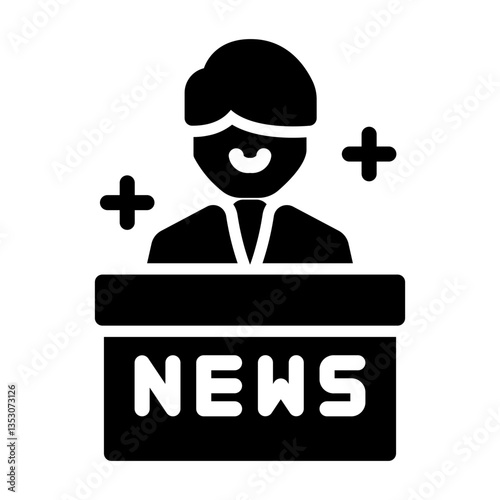 live news Solid icon