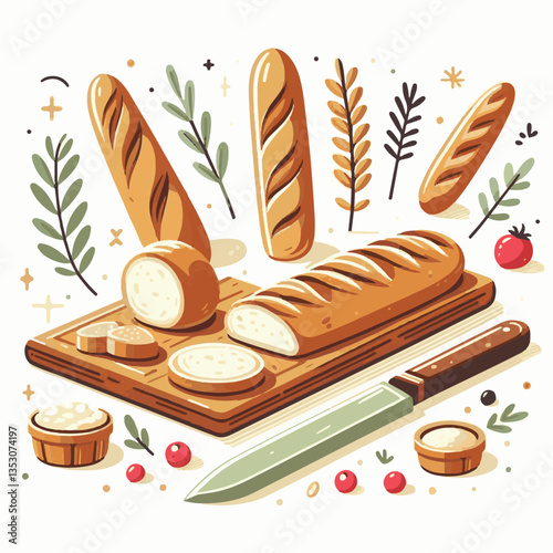 baguette, food, bread, bakery, breakfast, french, bun, meal, fresh, pastry, loaf, wheat, healthy, crust, tasty, nutrition, brown, isolated, flour, bake, organic, background, traditional, delicious, ce