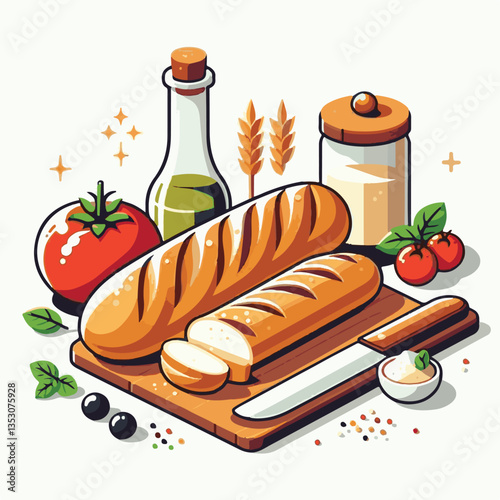 baguette, food, bread, bakery, breakfast, french, bun, meal, fresh, pastry, loaf, wheat, healthy, crust, tasty, nutrition, brown, isolated, flour, bake, organic, background, traditional, delicious, ce