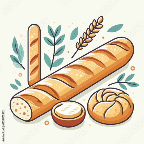 baguette, food, bread, bakery, breakfast, french, bun, meal, fresh, pastry, loaf, wheat, healthy, crust, tasty, nutrition, brown, isolated, flour, bake, organic, background, traditional, delicious, ce
