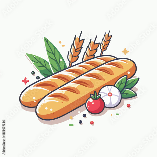 baguette, food, bread, bakery, breakfast, french, bun, meal, fresh, pastry, loaf, wheat, healthy, crust, tasty, nutrition, brown, isolated, flour, bake, organic, background, traditional, delicious, ce