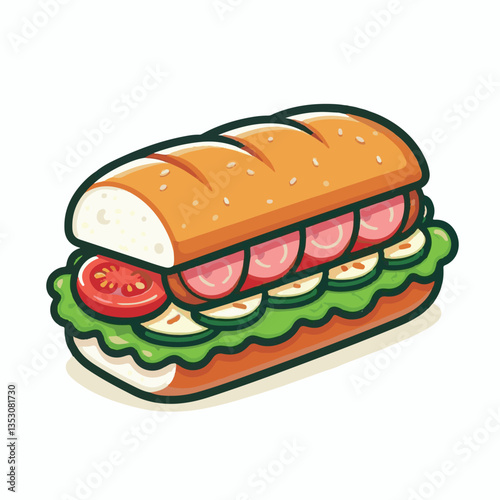 bread, baguette, meal, meat, fresh, food, background, cucumber, carrot, lunch, cuisine, coriander, sandwich, asian, traditional, vietnamese, pork, vietnam, sliced, closeup, cilantro, vegetable, street