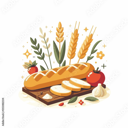 baguette, food, bread, bakery, breakfast, french, bun, meal, fresh, pastry, loaf, wheat, healthy, crust, tasty, nutrition, brown, isolated, flour, bake, organic, background, traditional, delicious, ce