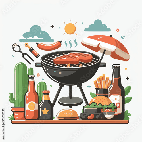 bbq, food, barbecue, grill, party, cooking, meat, picnic, grilling, summer, meal, grilled, cook, beef, cookout, hot, background, barbeque, steak, fire, backyard, pork, flame, delicious, smoke, outdoor