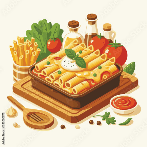 italian, food, sauce, pasta, cheese, dish, cuisine, ziti, tomato, plate, baked, meal, casserole, lunch, homemade, mozzarella, restaurant, basil, marinara, kitchen, dinner, parmesan, cooked, culture, t