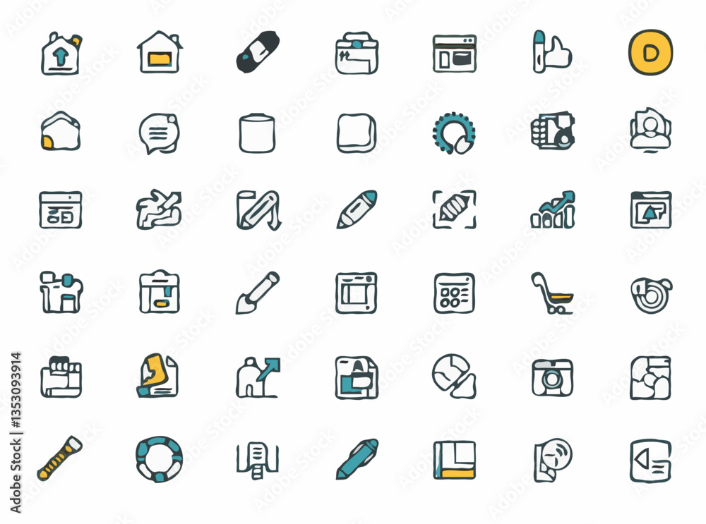 Clean Vector Icons Collection for Web Applications Clean Vector Icons Collection for Web Applications