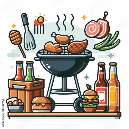 bbq, food, barbecue, grill, party, cooking, meat, picnic, grilling, summer, meal, grilled, cook, beef, cookout, hot, background, barbeque, steak, fire, backyard, pork, flame, delicious, smoke, outdoor