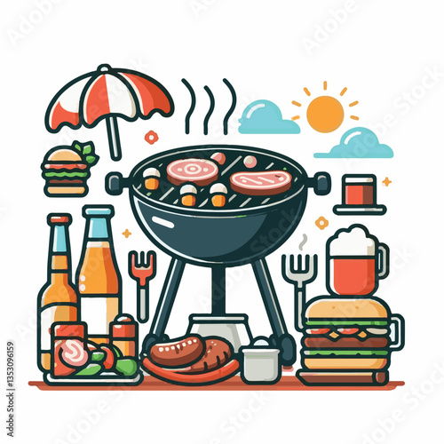 bbq, food, barbecue, grill, party, cooking, meat, picnic, grilling, summer, meal, grilled, cook, beef, cookout, hot, background, barbeque, steak, fire, backyard, pork, flame, delicious, smoke, outdoor