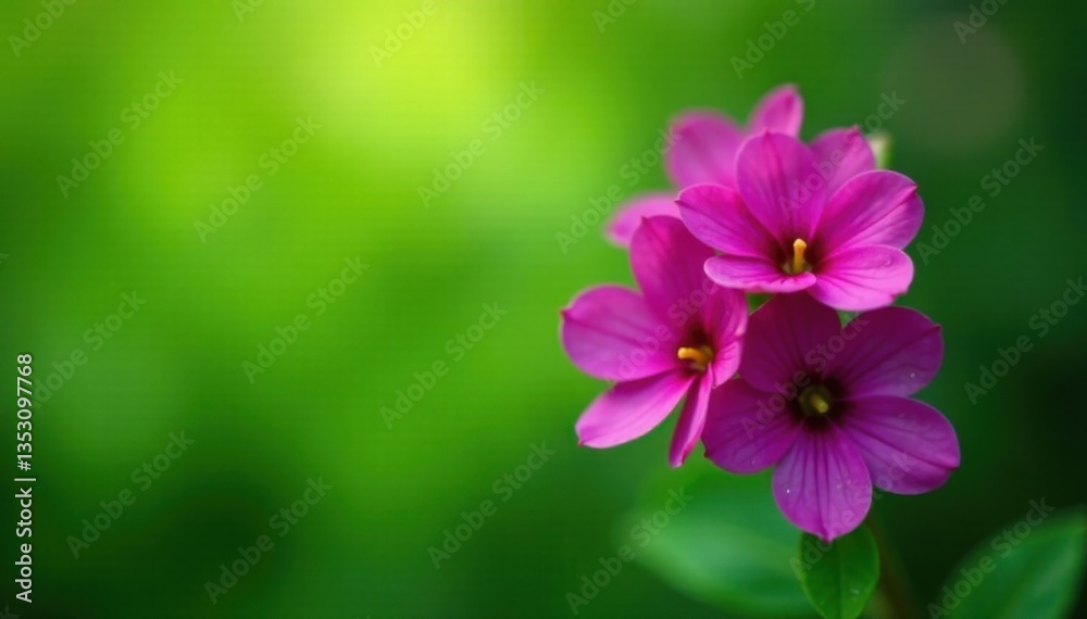 Petals of plum-colored flowers against a lush green background, nature, nature, flowers Petals of plum-colored flowers against a lush green background, nature, nature, flowers