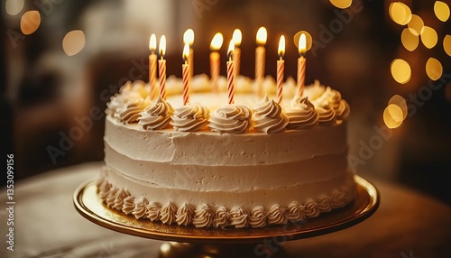 Birthday Cake with Candles. (10)