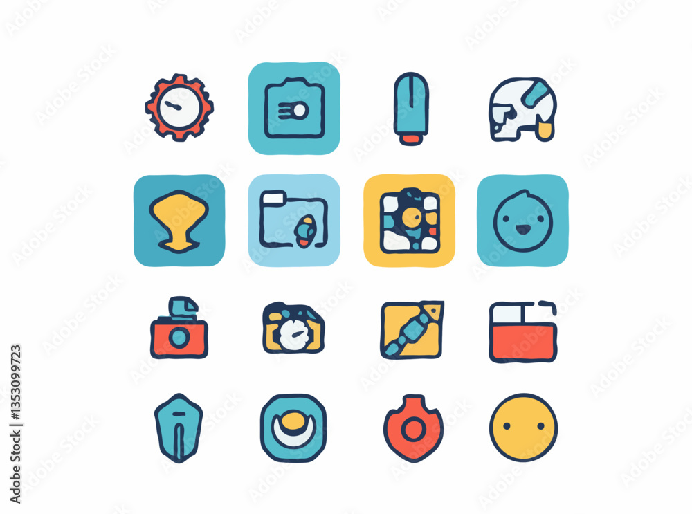 Sleek Vector Icons Pack for User-Friendly Websites Sleek Vector Icons Pack for User-Friendly Websites